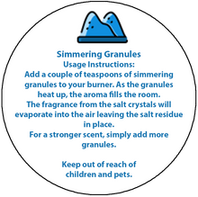 Load image into Gallery viewer, Simmering Granules Instruction "How To Use" Warning Stickers