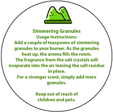 Load image into Gallery viewer, Simmering Granules Instruction "How To Use" Warning Stickers