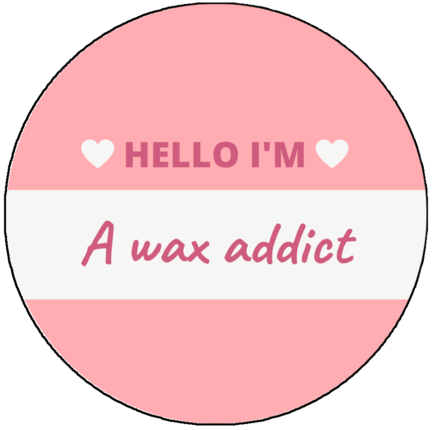 "Wax Addict" Stickers Package Your Wax Melt Products In Style Matte