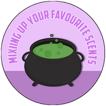 Load image into Gallery viewer, Mixing Up Your Favourite Scents Cute Halloween Packaging Sticker