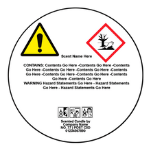 Load image into Gallery viewer, Professionally printed Candle CLP for Craftovator, Blossom Oils, Stanfields, Supplies For Candles, Fizzy Whizz & MORE! Also available : Candle CLP, 10% for Carpet freshener, hoover disk, room spray! Dispatch usually within 48 hours! Voted - Favourite CLP Supplier! We also supply Logo stickers, Thank you stickers and designs. Seasonal stickers. Printable PDF's.