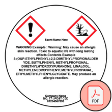 Load image into Gallery viewer, Professionally printed Wax Melts CLP for Craftovator, Blossom Oils, Stanfields, Supplies For Candles, Fizzy Whizz & MORE! Also available : Candle CLP, 10% for Carpet freshener, hoover disk, room spray! Dispatch usually within 48 hours! Voted - Favourite CLP Supplier! We also supply Logo stickers, Thank you stickers and designs. Seasonal stickers. Printable PDF's.