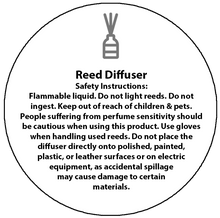 Load image into Gallery viewer, Reed Diffuser Safety Labels
