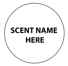 Load image into Gallery viewer, Professionally printed scent name stickers for your business