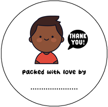 Load image into Gallery viewer, "Packed With Love By..." Customizable Sticker