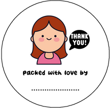Load image into Gallery viewer, "Packed With Love By..." Customizable Sticker