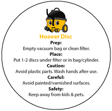 Load image into Gallery viewer, Henry Hoover Disc Instruction/Warning Labels
