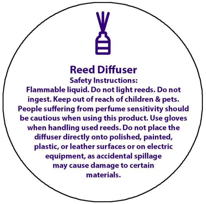 Reed Diffuser Safety Labels