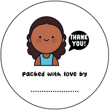 Load image into Gallery viewer, &quot;Packed With Love By...&quot; Customizable Sticker
