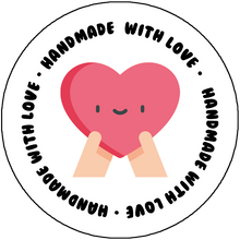 Load image into Gallery viewer, &quot;Handmade With Love&quot; Packaging Sticker
