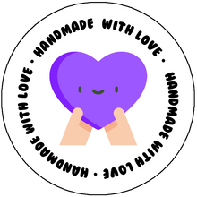 Load image into Gallery viewer, &quot;Handmade With Love&quot; Packaging Sticker
