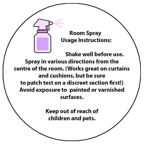 Room Spray Instruction 