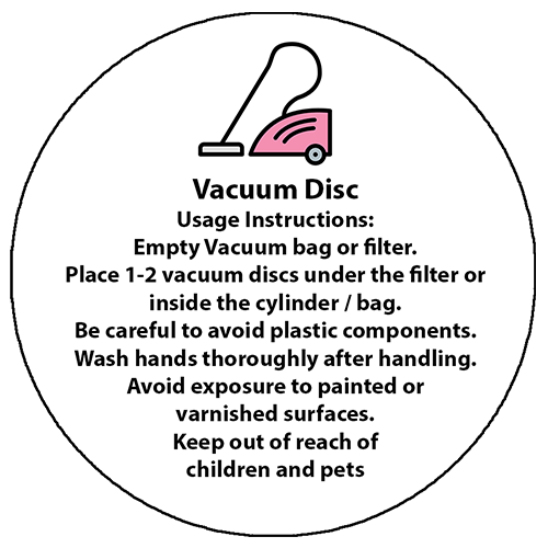 Hoover Disc Instruction/Warning Labels